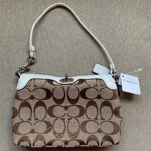 COACH Signature Turnlock Wristlet